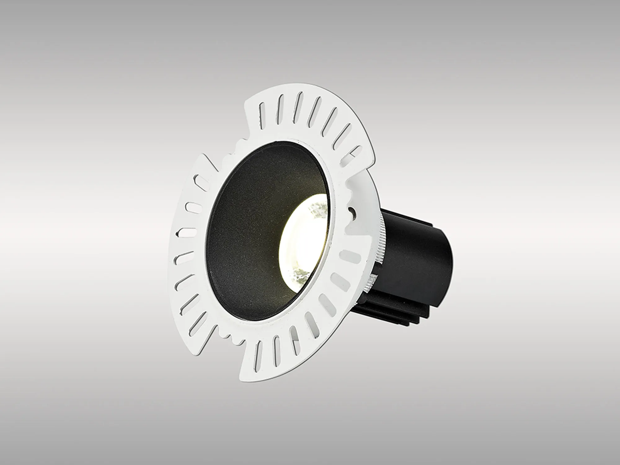 DM201777  Basy 9 Tridonic Powered 9W 3000K 840lm 24° CRI>90 LED Engine, 250mA Black Fixed Recessed Spotlight, IP20
